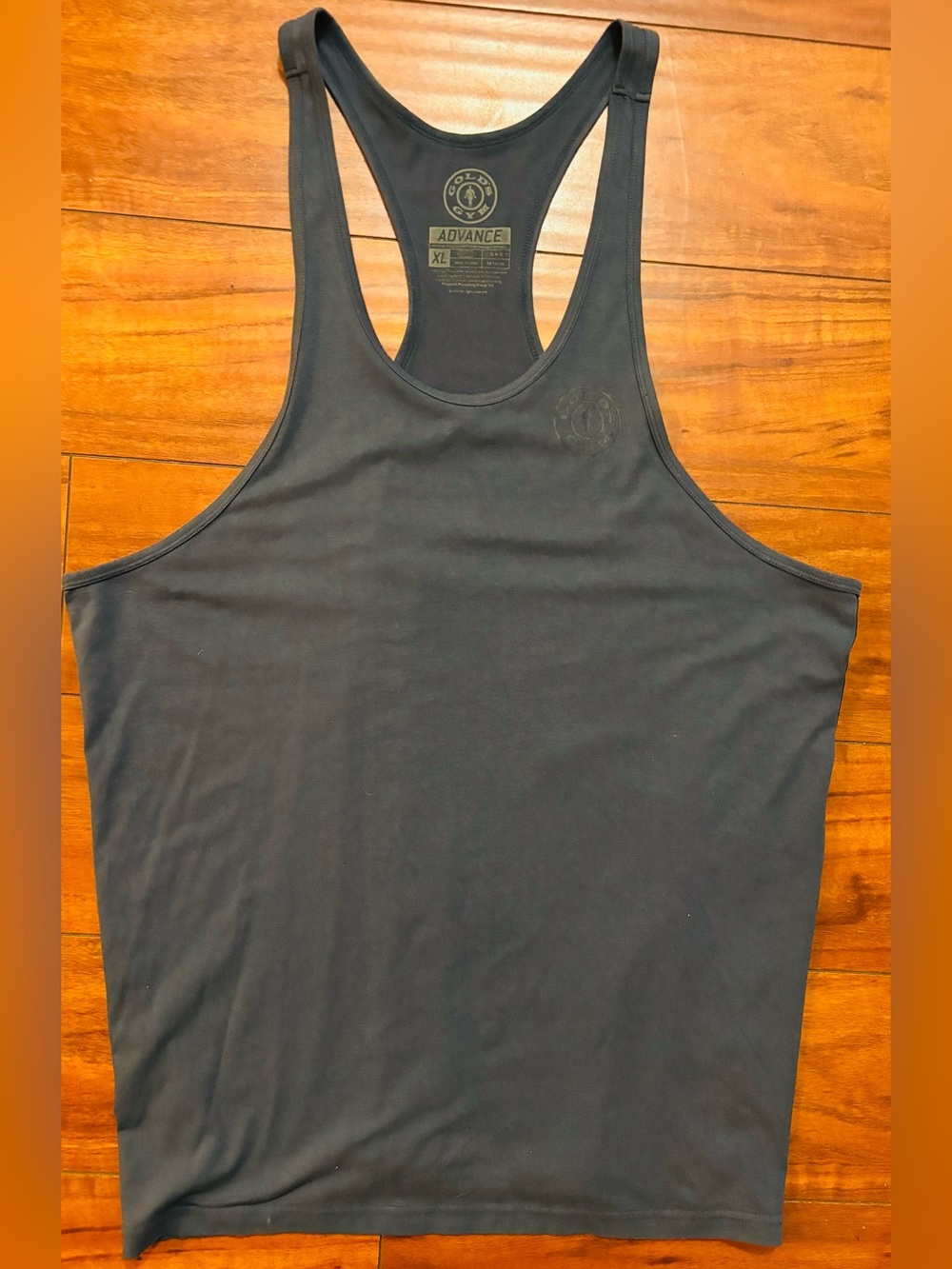 VTG Gold's Gym Classic Joe Gray Tank Top Premium Stringer sz XL